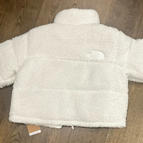 North Face Women’s Nupste Sherpa Puffer Jacket Responsible Down Cropped - Picture 4 of 10